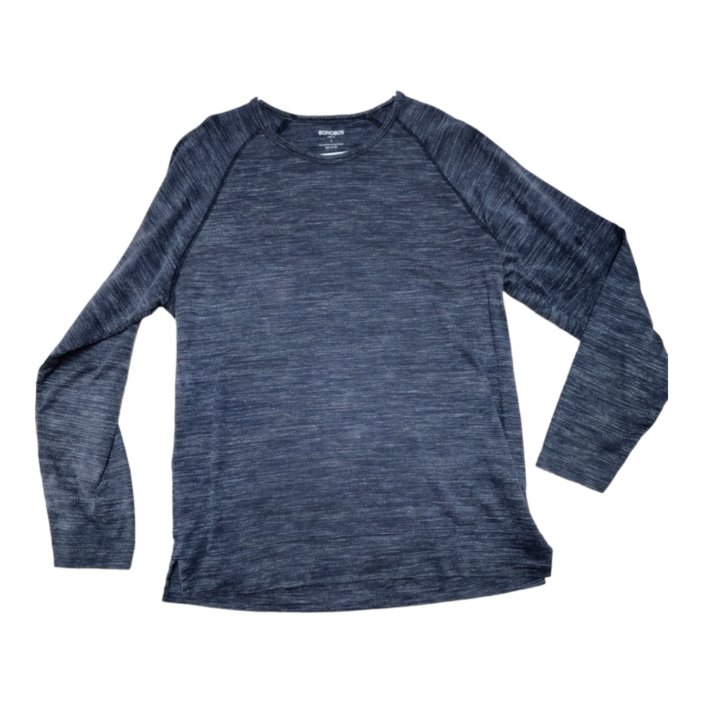 Bonobos Mens Sweatshirt Crew Neck Shirt Size Large Blue Long Sleeve Pullover